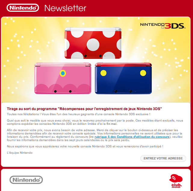 E Mail Surprise De Nintendo C Est Enorme K Y3n T3am